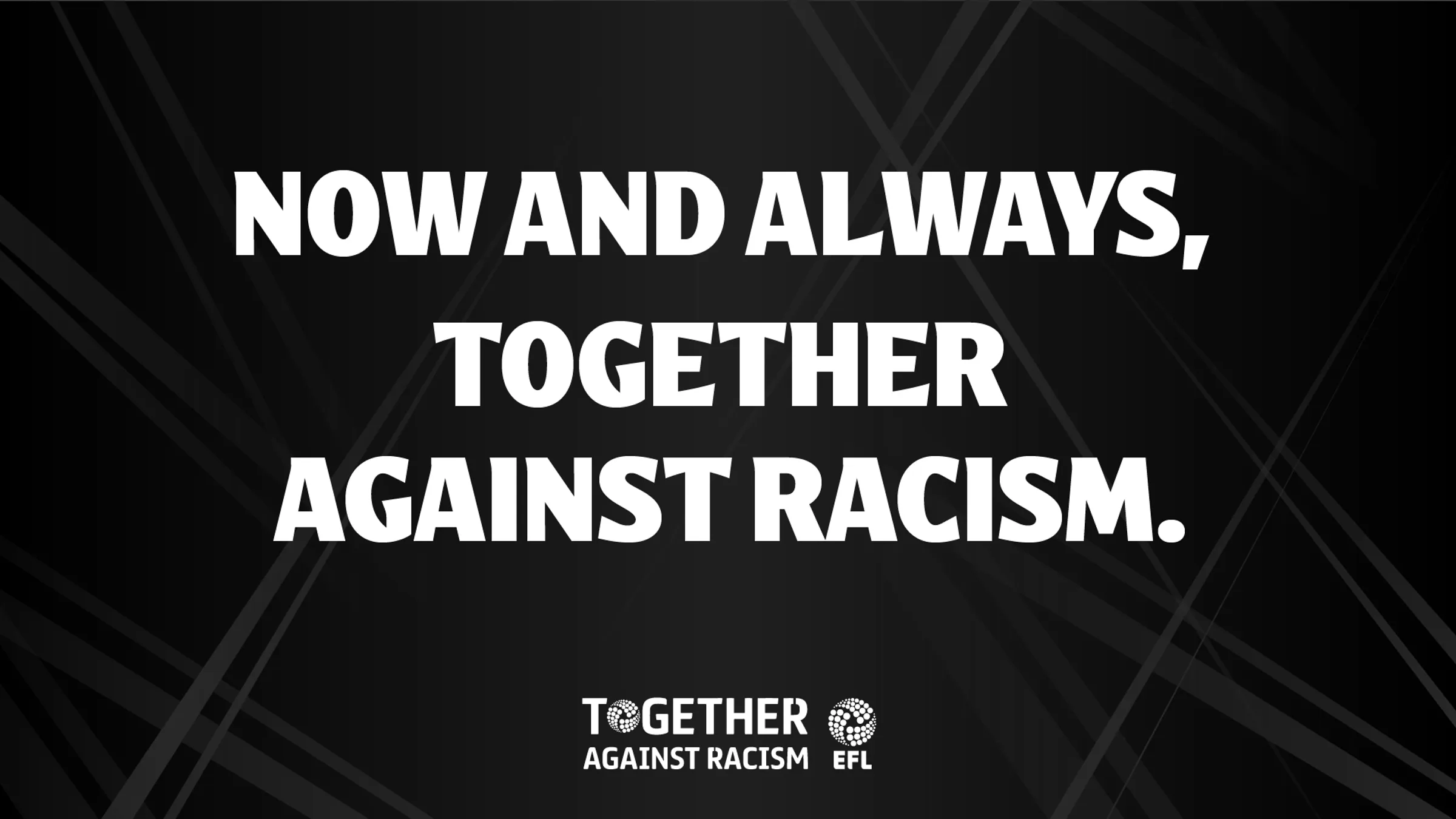 Blues back Together Against Racism campaign this weekend